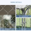 Outdoor Dog Run with Roof and Weather-Resistant Cover – 7.5×7.5×5.7 ft