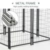 Outdoor Dog Kennel with Waterproof UV-Resistant Cover – 8×4×6 ft