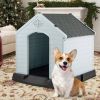 Dog House for Small Dogs Waterproof Plastic with Elevated Floor