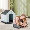 Dog House for Small Dogs Waterproof Plastic with Elevated Floor