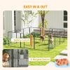 Dog Pen with Gate, 12 Panels Puppy Playpen, Dog Fence, 31.5"H