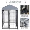 Outdoor Dog Kennel with Waterproof UV-Resistant Cover – 8×4×6 ft