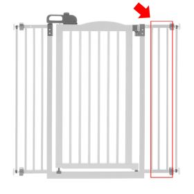 Tall One-Touch Gate II Extension (Option: Touch Gate II Extension in White)