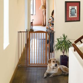 Tall One-Touch Gate II Extension (Option: Touch Gate II in Brown)