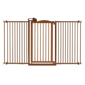 Tall One-Touch Gate II Extension (Option: Touch Gate II Wide in Brown)