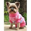 Combed Cotton Dog Sweater with Snowflake & Hearts Design