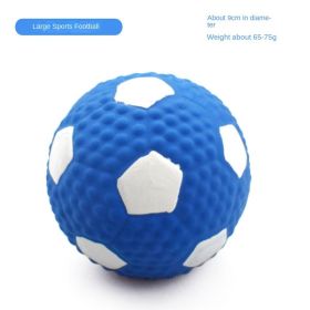 Squeaky Dog Toys; Natural Latex Rubber Dog Balls;  Soft ;  Bouncy & Durable for Small Medium Dogs Puppy Interactive Chew Sound Fetch Play (Color: Large latex football)
