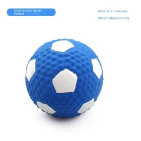 Squeaky Dog Toys; Natural Latex Rubber Dog Balls;  Soft ;  Bouncy & Durable for Small Medium Dogs Puppy Interactive Chew Sound Fetch Play (Color: Small size latex football)