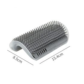 Pets Corner Massage Comb Grooming Brush Tool For Kitten&Puppy (Color: Grey)