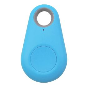 Smart Mini GPS Tracker Bluetooth Locator Tag for Pets Kids Wallet Key Finder Alarm Device (Color: Blue, size: One-size)