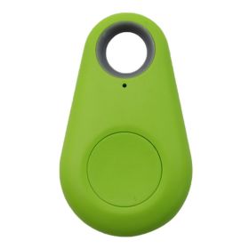 Smart Mini GPS Tracker Bluetooth Locator Tag for Pets Kids Wallet Key Finder Alarm Device (Color: Green, size: One-size)