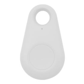 Smart Mini GPS Tracker Bluetooth Locator Tag for Pets Kids Wallet Key Finder Alarm Device (Color: White, size: One-size)
