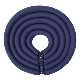 Cat Recovery Collar 8 Colors Pet Neck Cone Adjustable Easy Clean Puppy Kitty Surgery Recovery Collar Anti-bite Cone (Color: dark blue, size: 2XL)