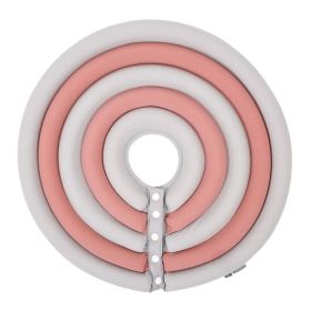 Cat Recovery Collar 8 Colors Pet Neck Cone Adjustable Easy Clean Puppy Kitty Surgery Recovery Collar Anti-bite Cone (Color: Gray  Pink, size: M)