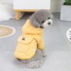 Autumn & Winter Cotton Padded Dog Clothes – Teddy Plush Corduroy, Two-Leg Pullover