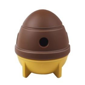 Pet Gnawing and Teething Educational Feeder (Color: Brown & Yellow, Type: Pet Toys)