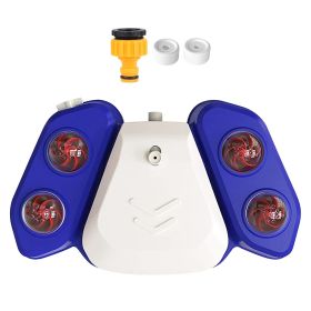 Dog Water Fountain, Outdoor Step-on Activated Sprinkler (Color: Blue)