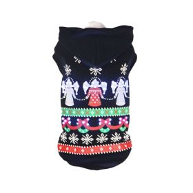 Pet Life LED Patterned Holiday Hooded Pet Sweater Costume (size: X-Small - (FBP8BKXS))