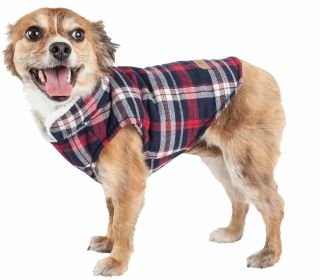 Classic Plaid Insulated Dog Coat – Pet Life Puddler (size: large)