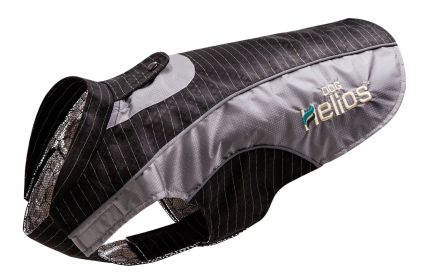 Waterproof Reflective Dog Jacket – Helios Reflecta-Bolt with Blackshark Tech (Color: Black / Grey, size: X-Large)