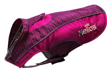 Waterproof Reflective Dog Jacket – Helios Reflecta-Bolt with Blackshark Tech (Color: Hot Pink / Purple, size: large)