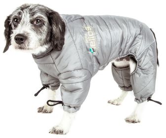 Helios Thunder-Crackle Full-Body Waded Plush Dog Jacket – Adjustable & 3M Reflective (size: X-Small)