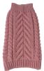 Swivel-Swirl Heavy Cable Knit Designer Dog Sweater