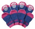 Dog Socks with Rubberized Soles for Traction and Paw Protection