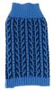Dual Color Weaved Heavy Cable Knit Designer Dog Sweater