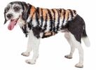 Pet Life Luxe “Tigerbone” Tiger Patterned Mink Fur Dog Coat Jacket