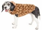 Pet Life Luxe Furpaw Shaggy Designer Dog Coat – Elegant Style