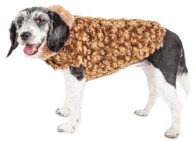 Pet Life Luxe Furpaw Shaggy Designer Dog Coat – Elegant Style (size: small)