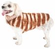 Pet Life Luxe “Tira-Poochoo” Tiramisu Patterned Mink Dog Coat Jacket