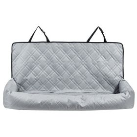 Car Seat Pet Car Seat for Medium Large Dog (Color: Gray, Max Load Capacity: Under 100 lbs)