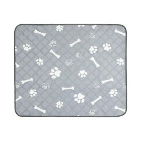 2Pcs Washable Pet Pee Pads For Puppy Kittens Dogs Cats Reusable Potty Mats Machine Washable Pet Training Pads Non-Slip Waterproof Absorbent Dog Crate (Color: Gray, size: One size)