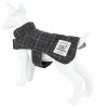 Touchdog Windowpane Plaid Dog Jacket + Reversible Mat (2-in-1 Set)