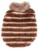 Pet Life Luxe “Tira-Poochoo” Tiramisu Patterned Mink Dog Coat Jacket
