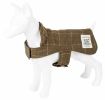 Touchdog Windowpane Plaid Dog Jacket + Reversible Mat (2-in-1 Set)