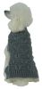 Butterfly Stitched Heavy Cable Knit Turtleneck Dog Sweater