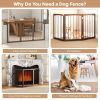 Wooden Pet Fence for Cats Small and Medium Dogs
