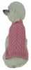 Swivel-Swirl Heavy Cable Knit Designer Dog Sweater