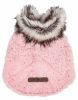Pet Life Luxe “Pinkachew” Designer Mink Fur Dog Coat Jacket