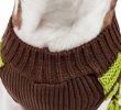 Fashion Weaved Heavy Knit Ribbed Turtleneck Dog Sweater