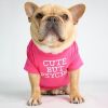 Starling Dog T-Shirt Round Collar Pet Clothing for English Bulldog Teddy Bear Style Dog Outfit