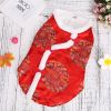Chinese New Year Tang Suit Pet Jacket – Fleece Coat for Small & Medium Dogs
