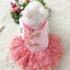 New Year Dog Dress – Festive Floral Pet Dress for Small & Medium Dogs