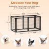 Large Indoor Dog Crate with Top – 47.2" x 22" x 24", Black