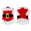 Santa Claus Dog Hoodie Christmas Outfit – Small & Medium Dog Winter Jacket