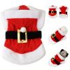 Santa Claus Dog Hoodie Christmas Outfit – Small & Medium Dog Winter Jacket
