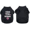 Summer Cotton Tank Top Pet Clothes for Dogs and Cats English Print Dog T-Shirt